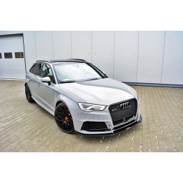 Накладка сплиттер на передний бампер на Audi RS3 8VA Sportback